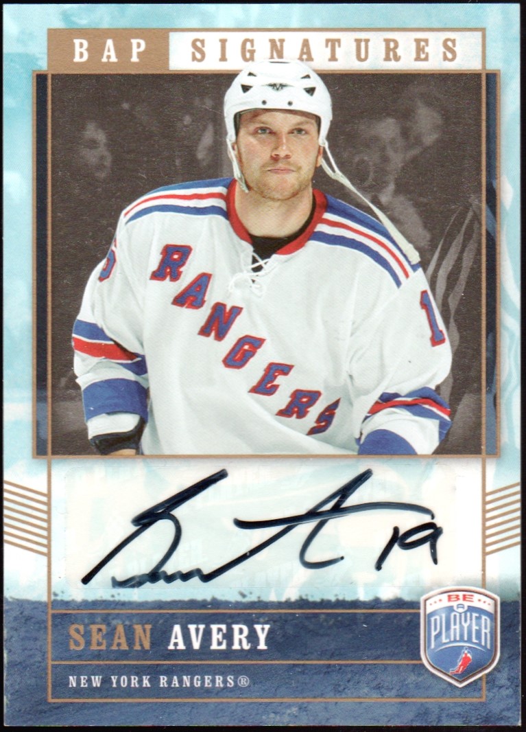 2006-07 Be A Player Signatures #AS Sean Avery (image for) 2006-07 Be A Player Signatures #AS Sean Avery