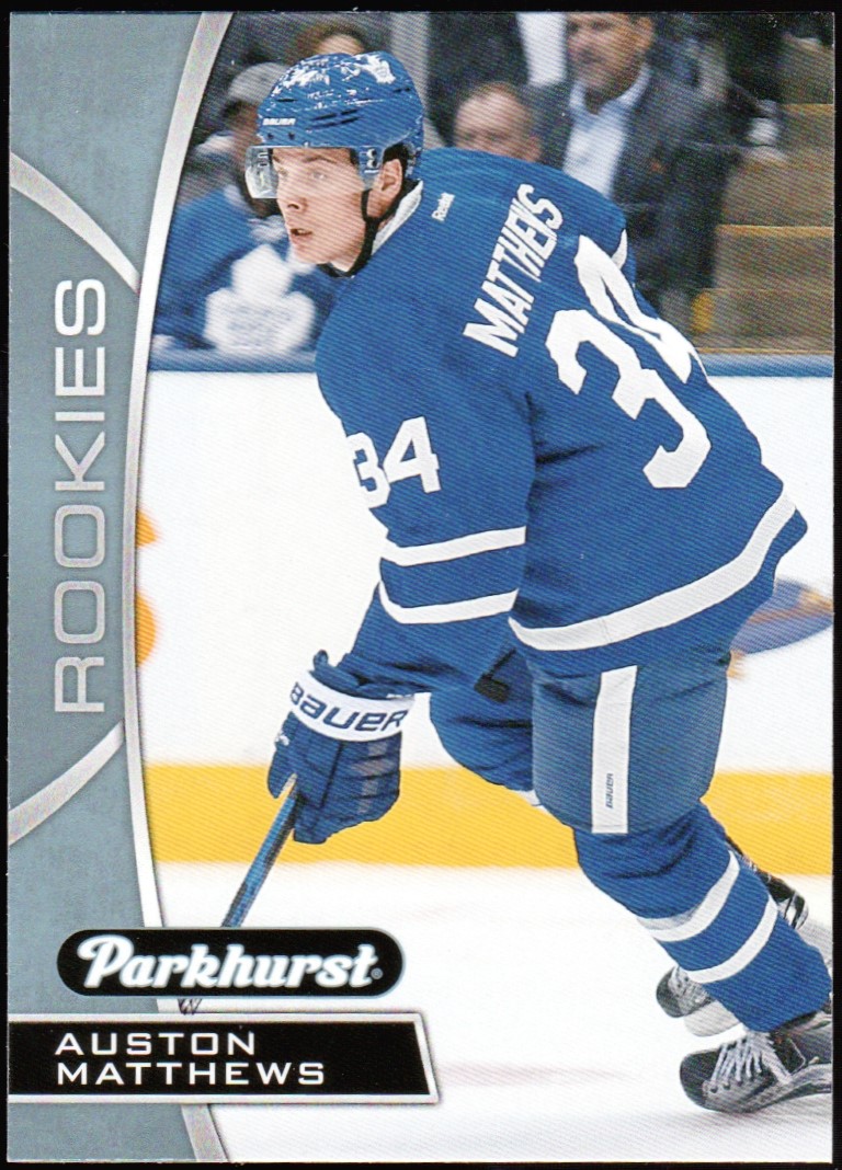 2016-17 Upper Deck Parkhurst Rookies Blue #PR10 Auston Matthews (image for) 2016-17 Upper Deck Parkhurst Rookies Blue #PR10 Auston Matthews