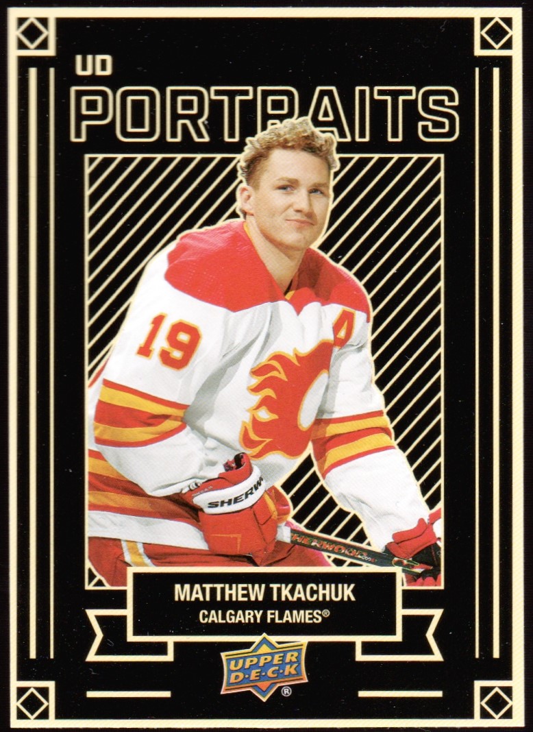 2022-23 Upper Deck UD Portraits #P13 Matthew Tkachuk (image for) 2022-23 Upper Deck UD Portraits #P13 Matthew Tkachuk