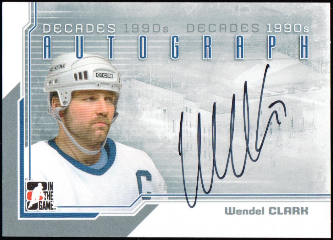 (image for) 2013-14 ITG Decades 1990s Autographs #AWC Wendel Clark SP