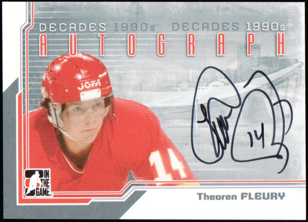 (image for) 2013-14 ITG Decades 1990s Autographs #ATF Theoren Fleury