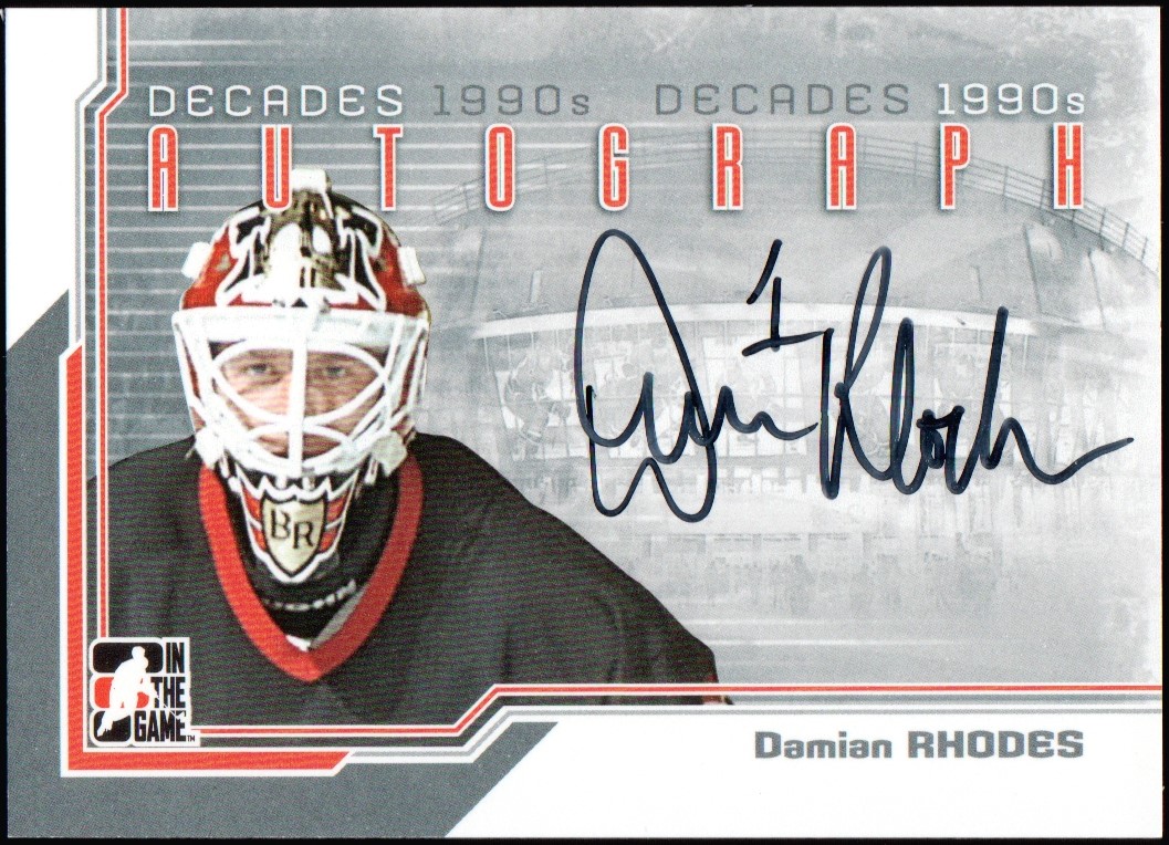 (image for) 2013-14 ITG Decades 1990s Autographs #ADR Damian Rhodes