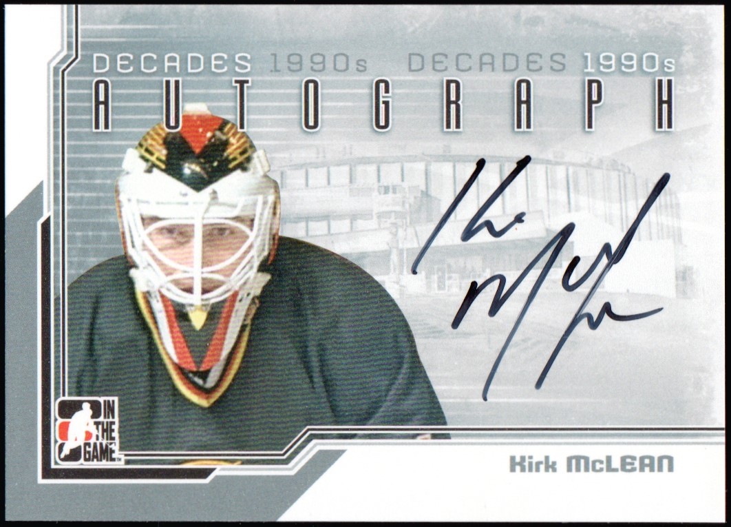 (image for) 2013-14 ITG Decades 1990s Autographs #AKMC Kirk McLean