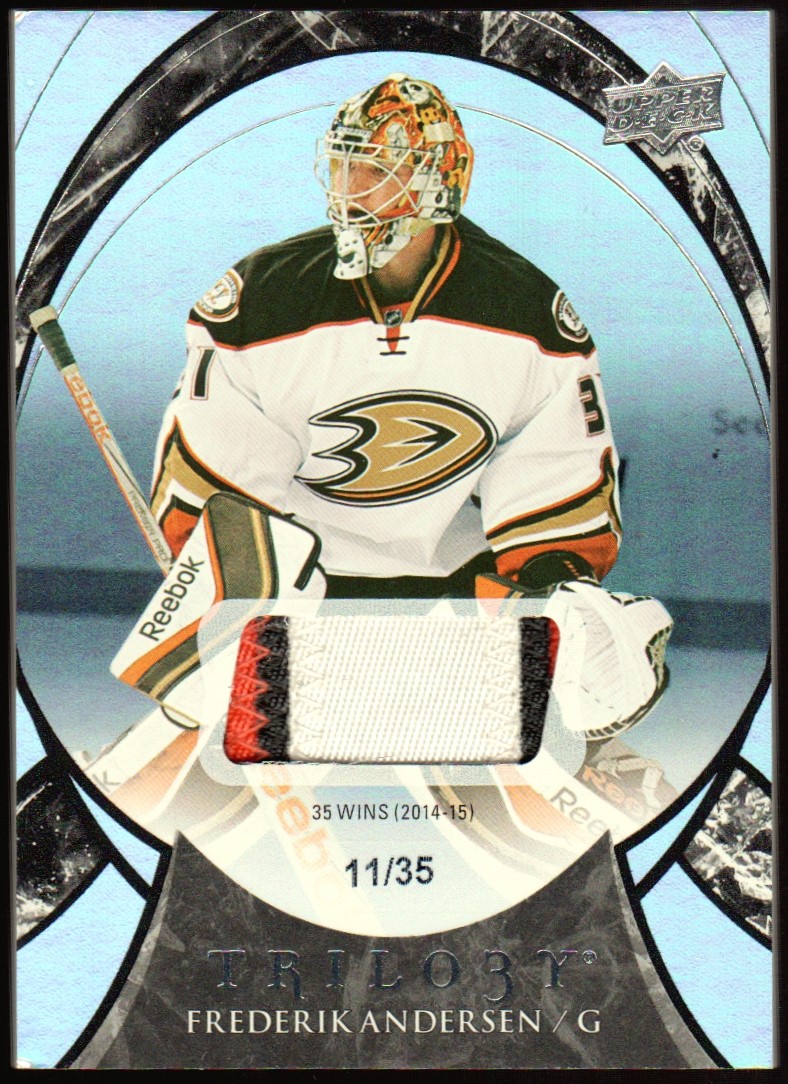 (image for) 2015-16 Upper Deck Trilogy Rainbow Black #3 Frederik Andersen