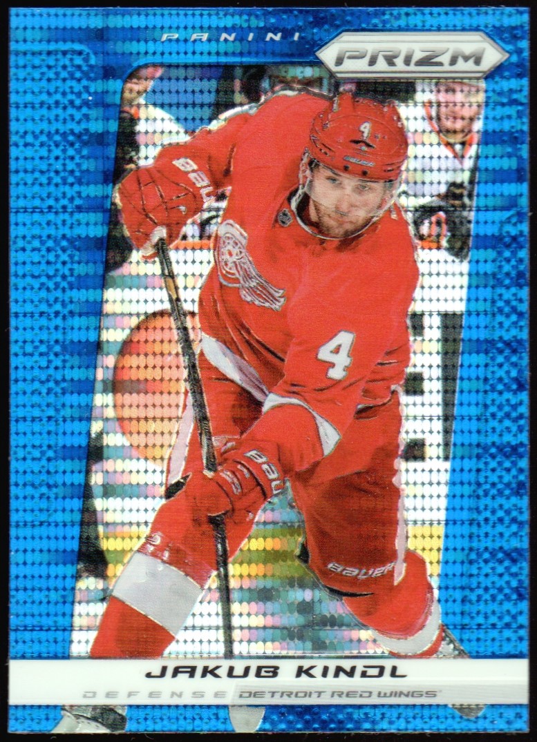 2013-14 Panini Prizm Prizms Blue Pulsar #33 Jakub Kindl (image for) 2013-14 Panini Prizm Prizms Blue Pulsar #33 Jakub Kindl