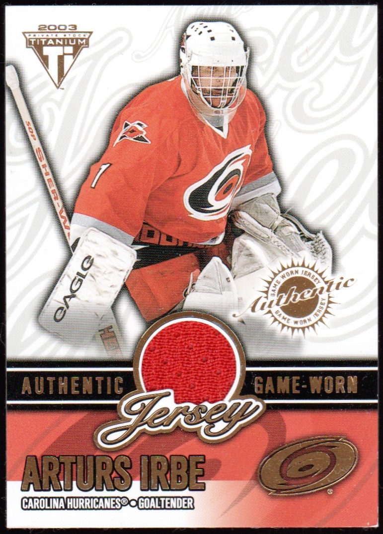 (image for) 2002-03 Titanium Jerseys #9 Arturs Irbe 309/829