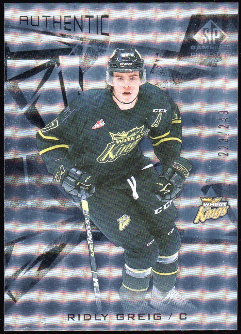(image for) 2021-22 SP Game Used CHL Silver #9 Ridly Greig