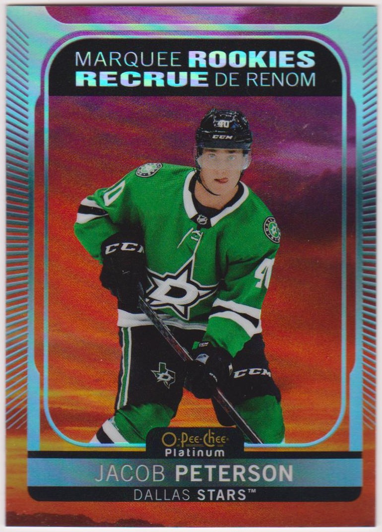 (image for) 2021-22 O-Pee-Chee Platinum Sunset #277 Jacob Peterson RC Year
