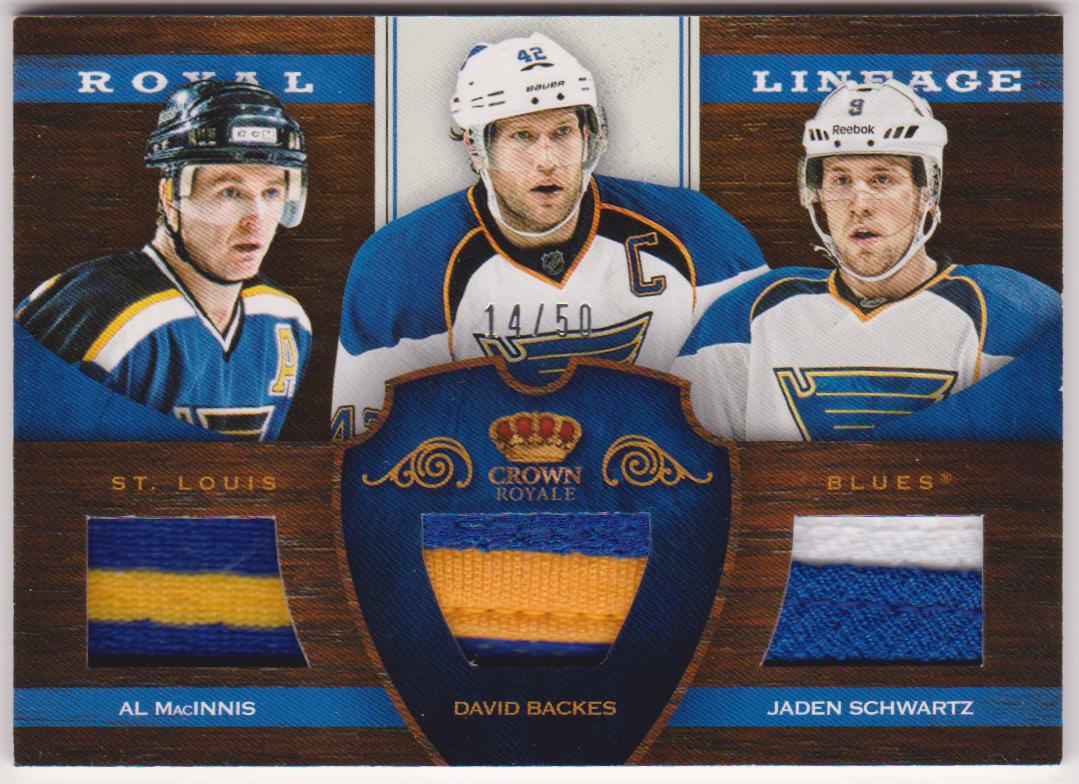 2012-13 Crown Royale Lineage Materials Prime #RLSTL Al MacInnis (image for) 2012-13 Crown Royale Lineage Materials Prime #RLSTL Al MacInnis