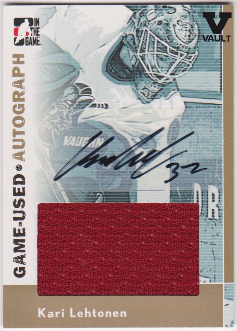 (image for) 2005-06 Heroes and Prospects AUTO JERSEYS #GA04 Kari Lehtonen