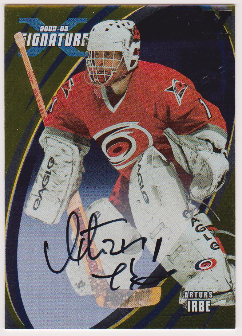 (image for) 2002-03 BAP Signature Series Autographs Gold #143 Arturs Irbe
