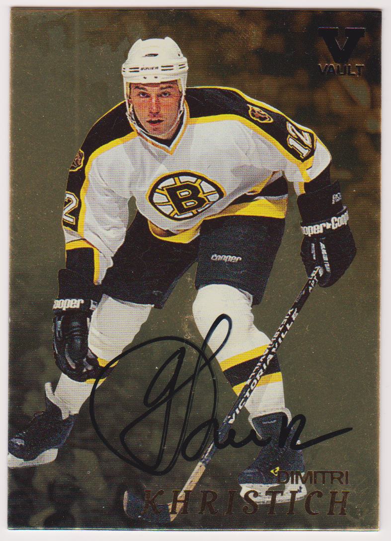 1998-99 Be A Player Autographs Gold #11 Dimitri Khristich Vault (image for) 1998-99 Be A Player Autographs Gold #11 Dimitri Khristich Vault