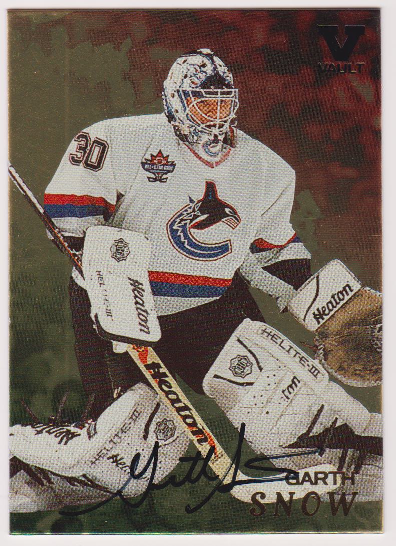 1998-99 Be A Player Autographs Gold #144 Garth Snow Vault (image for) 1998-99 Be A Player Autographs Gold #144 Garth Snow Vault