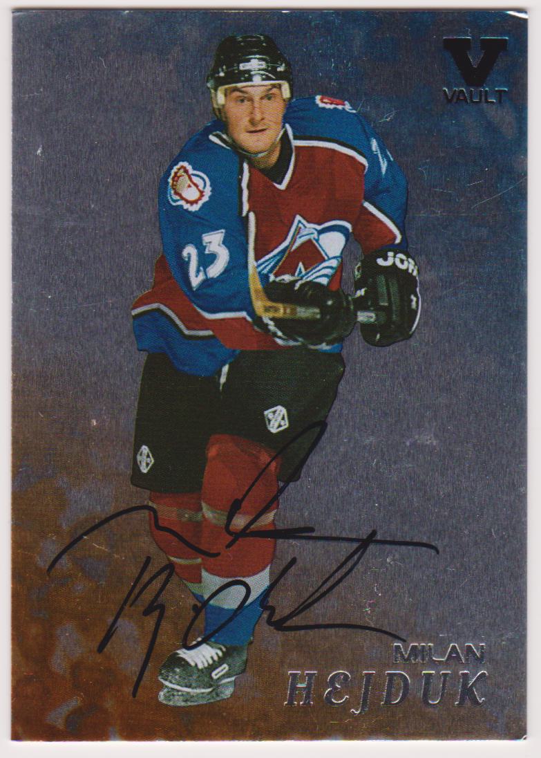 1998-99 Be A Player Autographs #187 Milan Hejduk VAULT (image for) 1998-99 Be A Player Autographs #187 Milan Hejduk VAULT