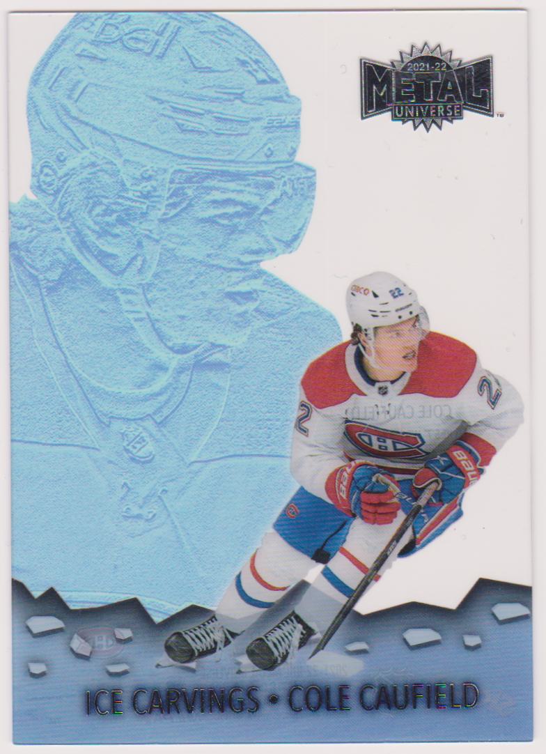 2021-22 Metal Universe Ice Carvings #IC20 Cole Caufield (image for) 2021-22 Metal Universe Ice Carvings #IC20 Cole Caufield