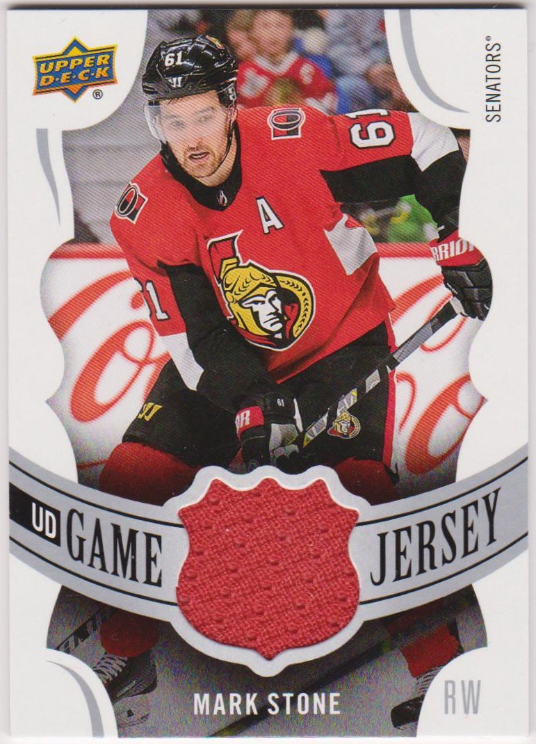 2018-19 Upper Deck Game Jerseys #GJST Mark Stone (image for) 2018-19 Upper Deck Game Jerseys #GJST Mark Stone