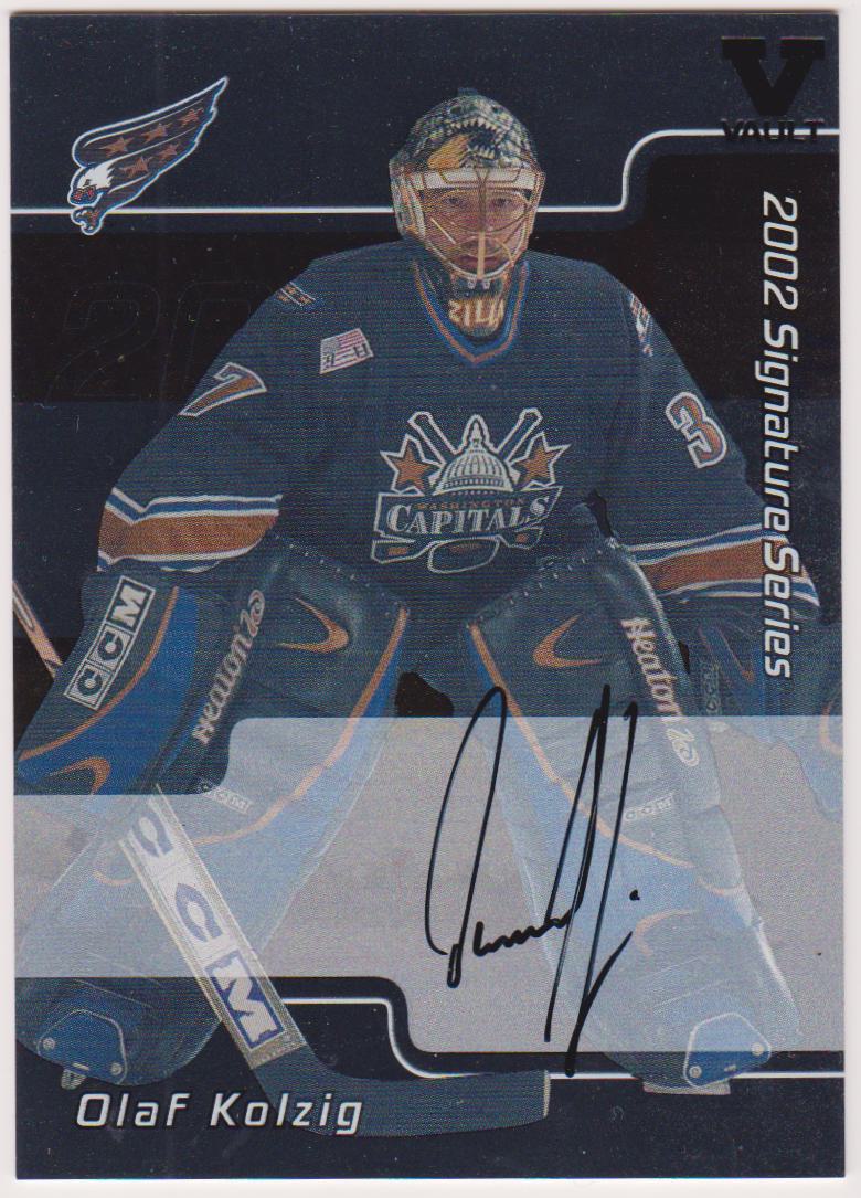 2001-02 BAP Signature Series Autographs #LOK Olaf Kolzig SP (image for) 2001-02 BAP Signature Series Autographs #LOK Olaf Kolzig SP