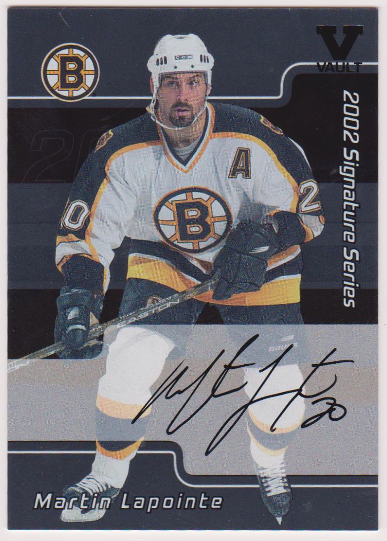 2001-02 BAP Signature Series Autographs #LML Martin Lapointe SP (image for) 2001-02 BAP Signature Series Autographs #LML Martin Lapointe SP