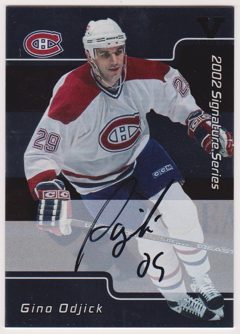 2001-02 BAP Signature Series Autographs #137 Gino Odjick (image for) 2001-02 BAP Signature Series Autographs #137 Gino Odjick