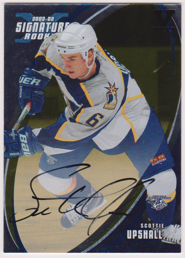 2002-03 BAP Signature Series Autograph Gold #188 Scottie Upshall (image for) 2002-03 BAP Signature Series Autograph Gold #188 Scottie Upshall