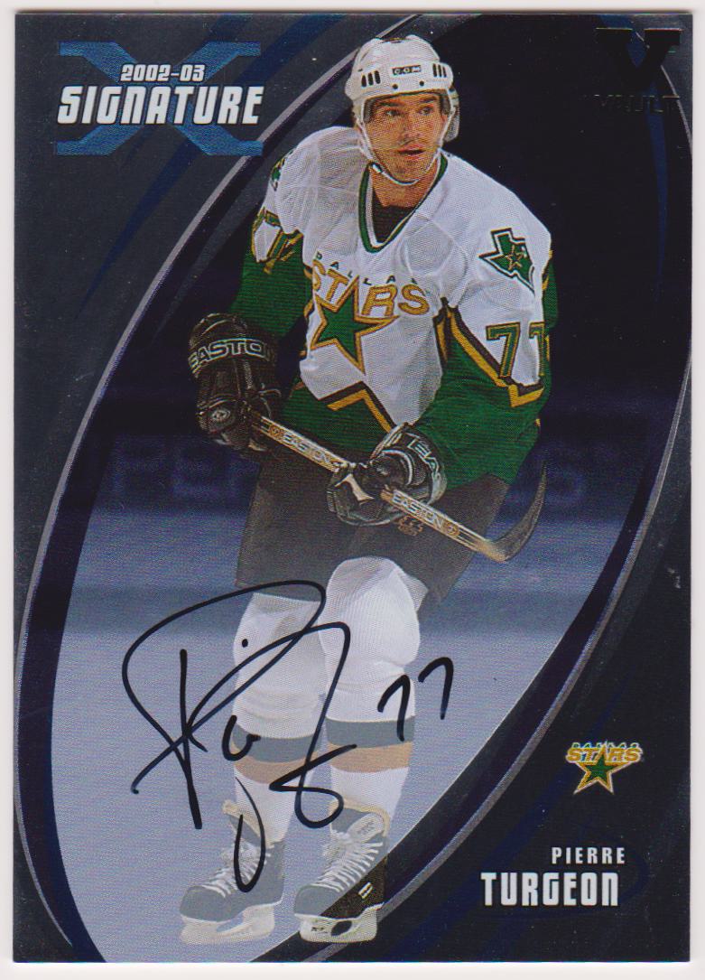 2002-03 BAP Signature Series Autographs #154 Pierre Turgeon (image for) 2002-03 BAP Signature Series Autographs #154 Pierre Turgeon