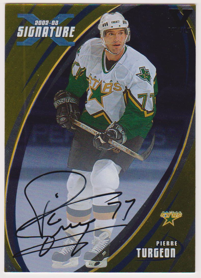 2002-03 BAP Signature Series Autographs Gold #154 Pierre Turgeon (image for) 2002-03 BAP Signature Series Autographs Gold #154 Pierre Turgeon