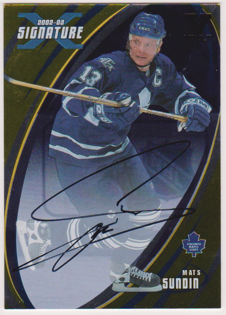 2002-03 BAP Signature Series Autographs Gold #119 Mats Sundin (image for) 2002-03 BAP Signature Series Autographs Gold #119 Mats Sundin