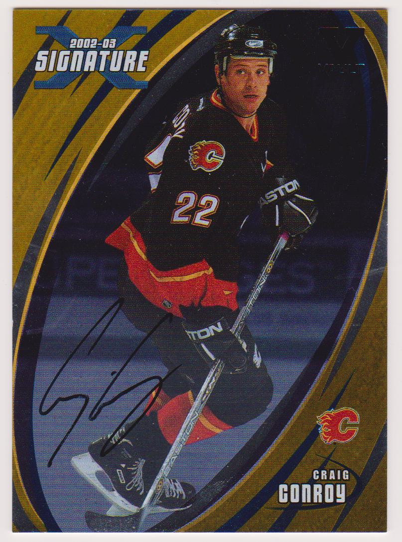 2002-03 BAP Signature Series Autographs Gold #81 Craig Conroy (image for) 2002-03 BAP Signature Series Autographs Gold #81 Craig Conroy