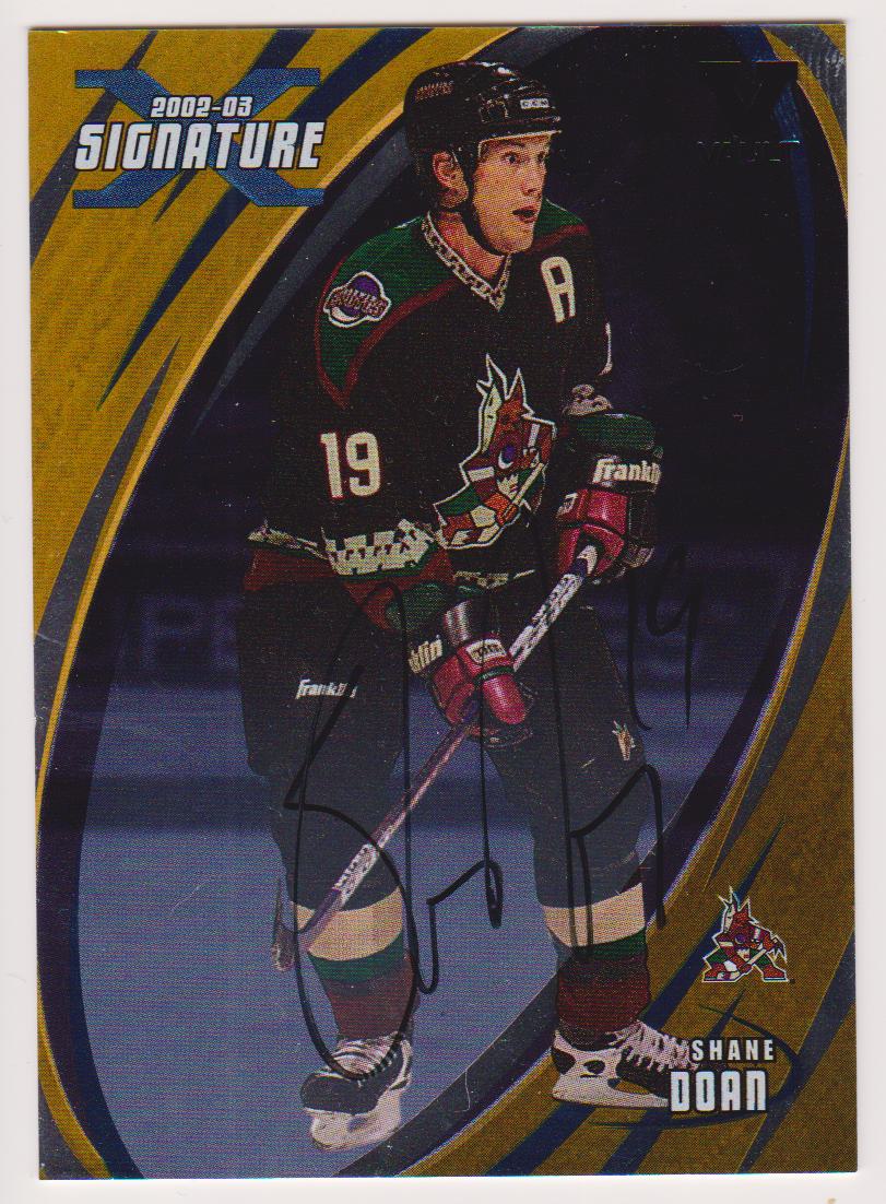 2002-03 BAP Signature Series Autographs Gold #77 Shane Doan (image for) 2002-03 BAP Signature Series Autographs Gold #77 Shane Doan
