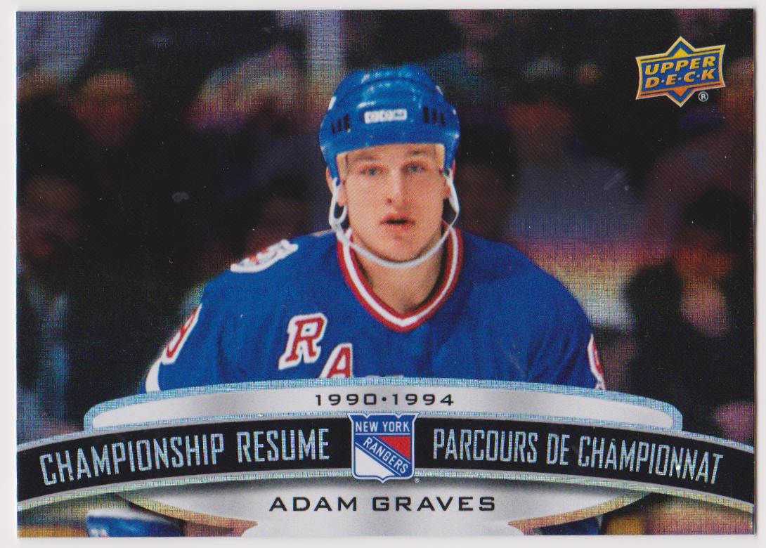 (image for) 2022-23 Tim Hortons Legends Championship Resume #CR8 Adam Graves