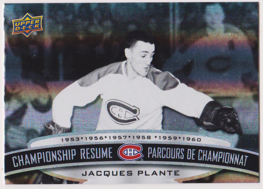 (image for) 2022-23 Tim Hortons Legends Championship Resume #CR6 J. Plante