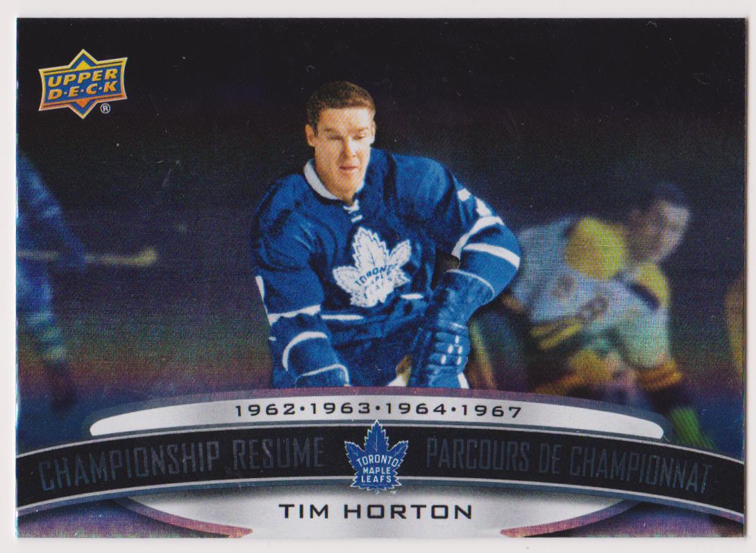 (image for) 2022-23 Tim Hortons Legends Championship Resume #CR1 Tim Horton