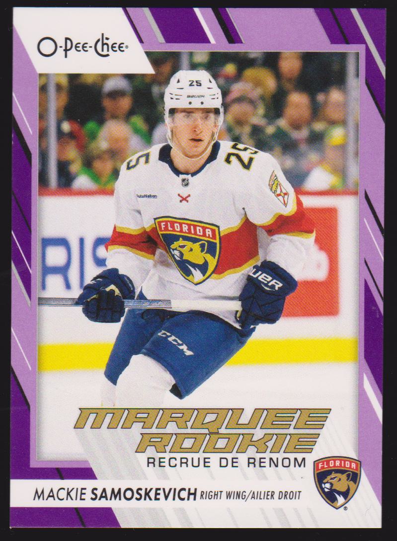 2023-24 O-Pee-Chee Purple #592 Mackie Samoskevich 05/49 (image for) 2023-24 O-Pee-Chee Purple #592 Mackie Samoskevich 05/49