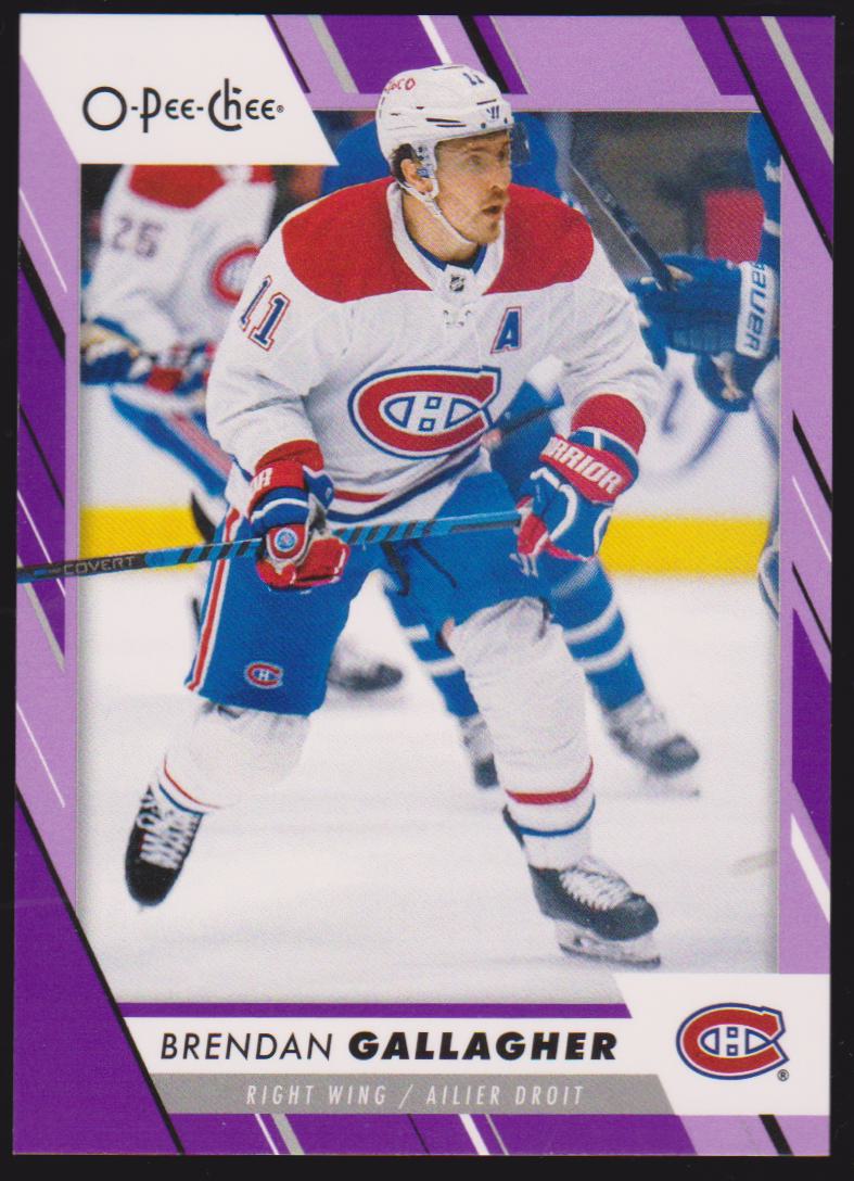 2023-24 O-Pee-Chee Purple #218 Brendan Gallagher 08/49 (image for) 2023-24 O-Pee-Chee Purple #218 Brendan Gallagher 08/49