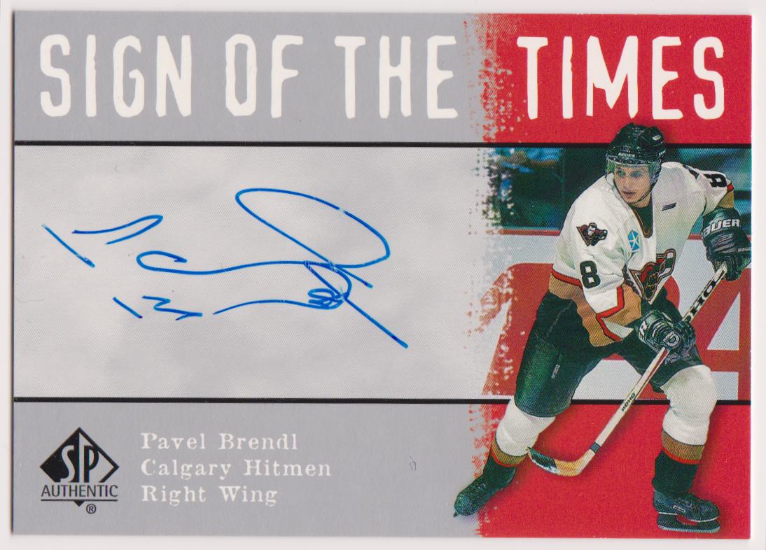 (image for) 2000-01 SP Authentic Sign of the Times #BR Pavel Brendl