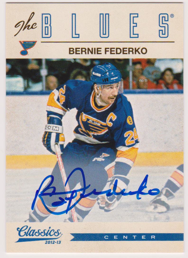 2012-13 Classics Signatures Autographs #88 Bernie Federko (image for) 2012-13 Classics Signatures Autographs #88 Bernie Federko