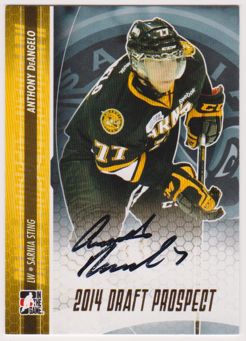 (image for) 2014-15 ITG Draft Prospects Autographs Gold #AAD1 Anthony DeAngelo