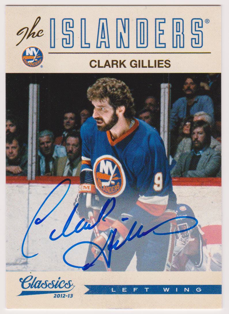 2012-13 Classics Signatures Autographs #15 Clark Gillies (image for) 2012-13 Classics Signatures Autographs #15 Clark Gillies