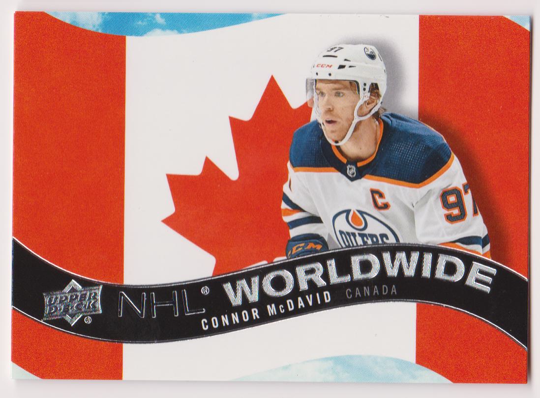 2020-21 Upper Deck NHL Worldwide #WW7 Connor McDavid (image for) 2020-21 Upper Deck NHL Worldwide #WW7 Connor McDavid