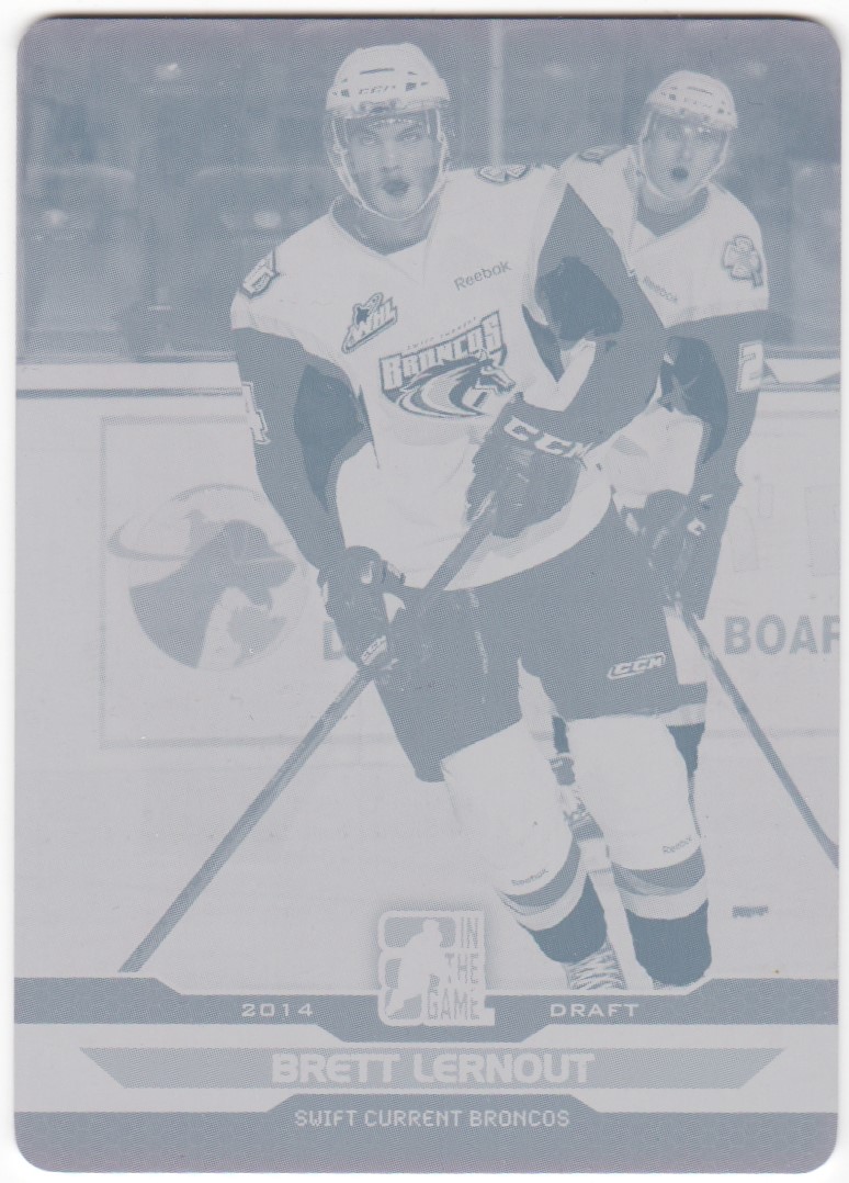 2014-15 ITG Draft Prospects Print Plate #Magenta - Brett Lernout (image for) 2014-15 ITG Draft Prospects Print Plate #Magenta - Brett Lernout