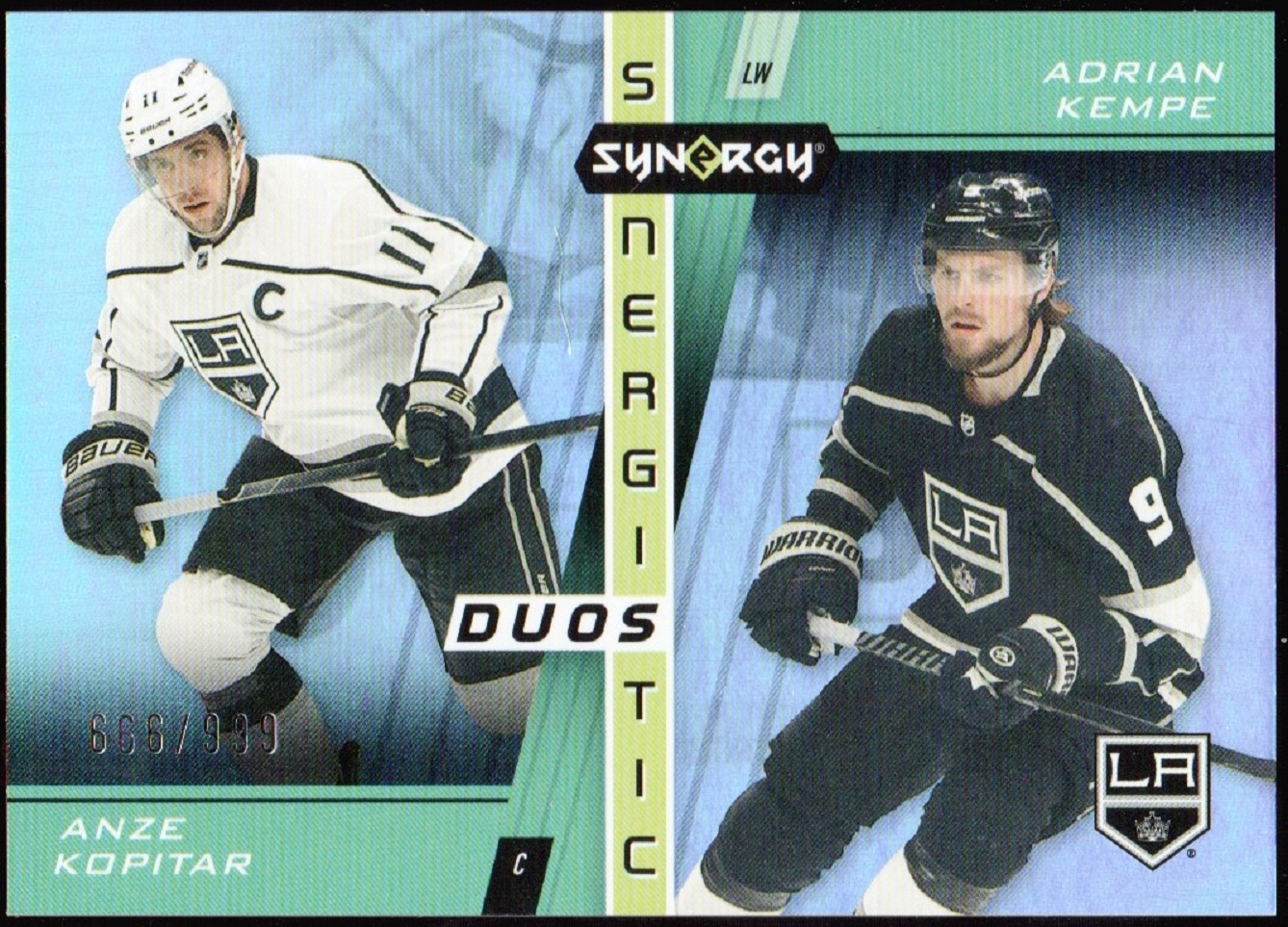 (image for) 2021-22 Synergy Synergistic Duos Stars #SD2 Anze Kopitar/Adrian Kempe 666/999
