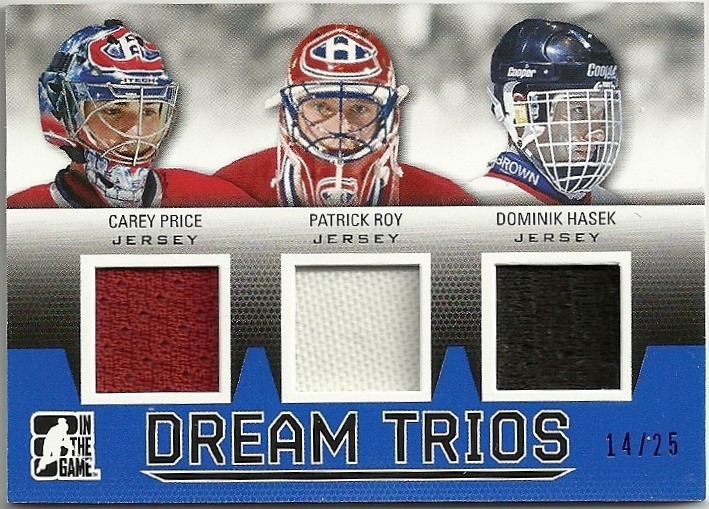 2014-15 ITG Draft Prospects Dream Trios Blue #D34 Roy/Hasek (image for) 2014-15 ITG Draft Prospects Dream Trios Blue #D34 Roy/Hasek