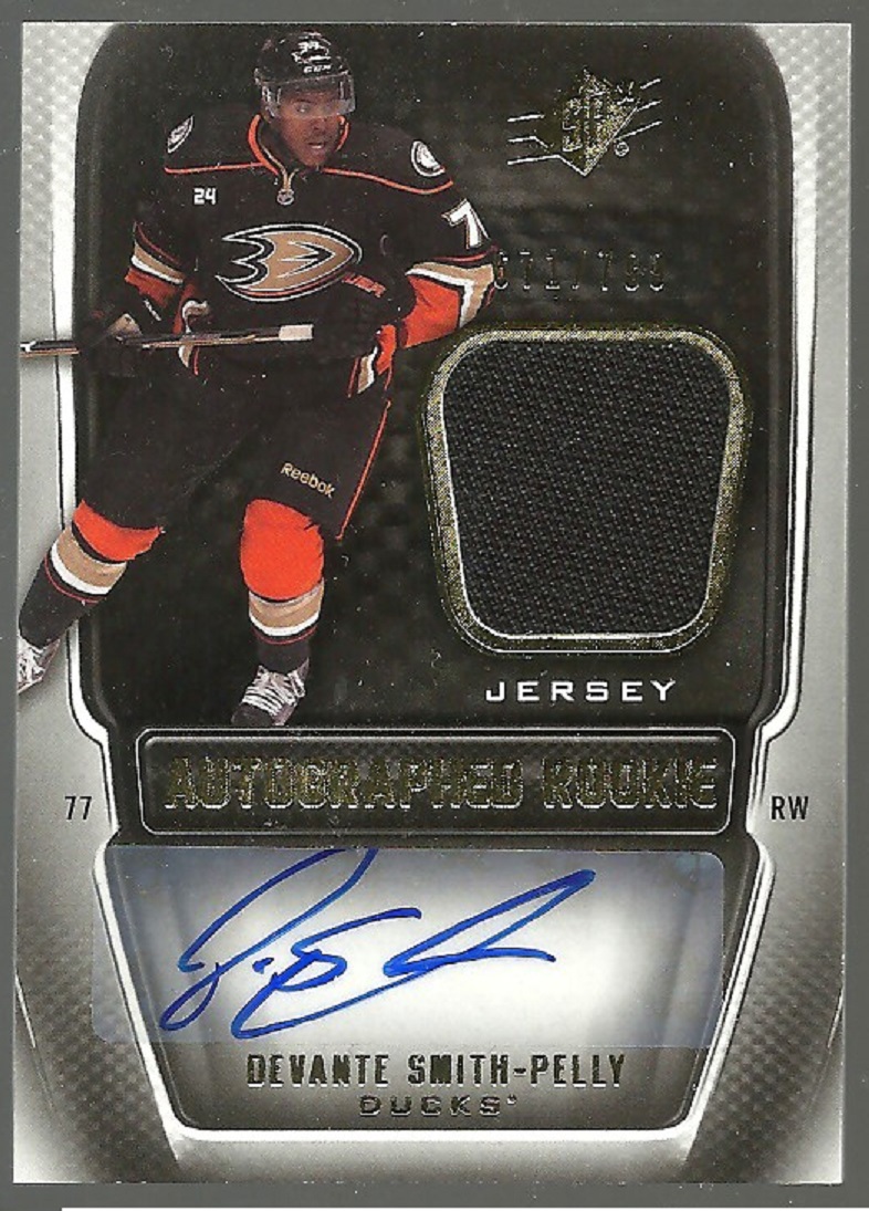 (image for) 2011-12 SPx #180 Devante Smith-Pelly Jersey Auto RC