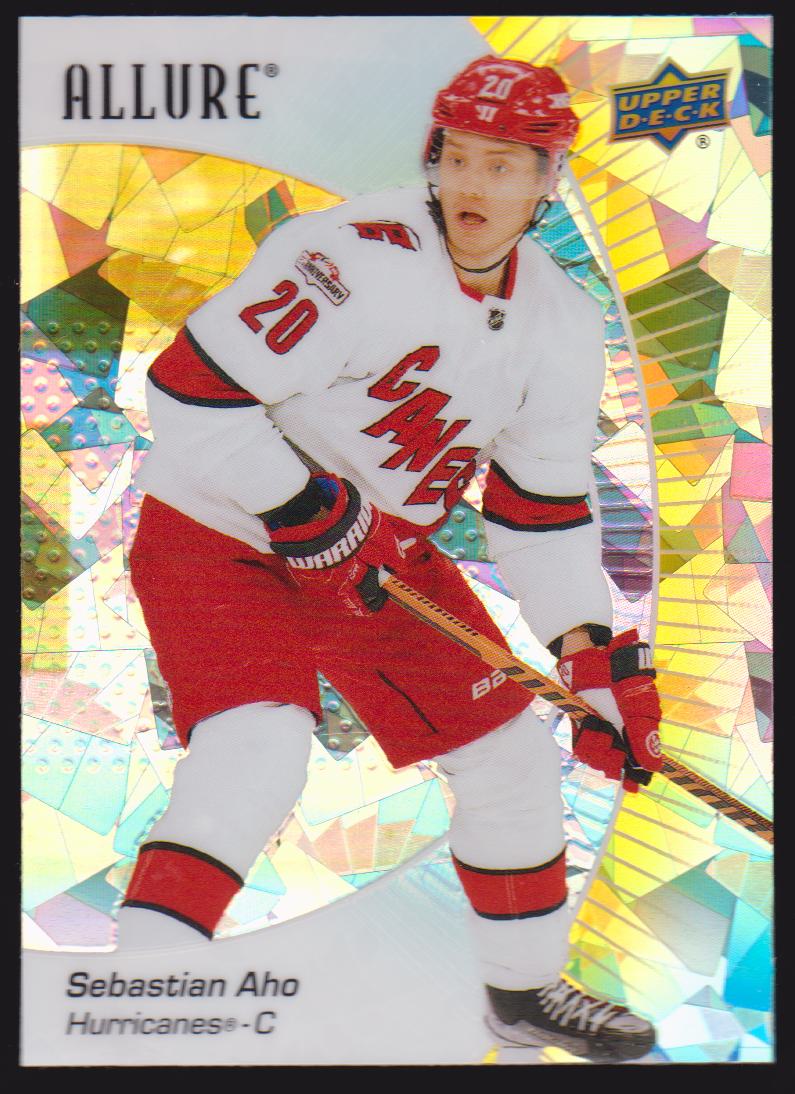 (image for) 2023-24 Upper Deck Allure Yellow Taxi #38 Sebastian Aho