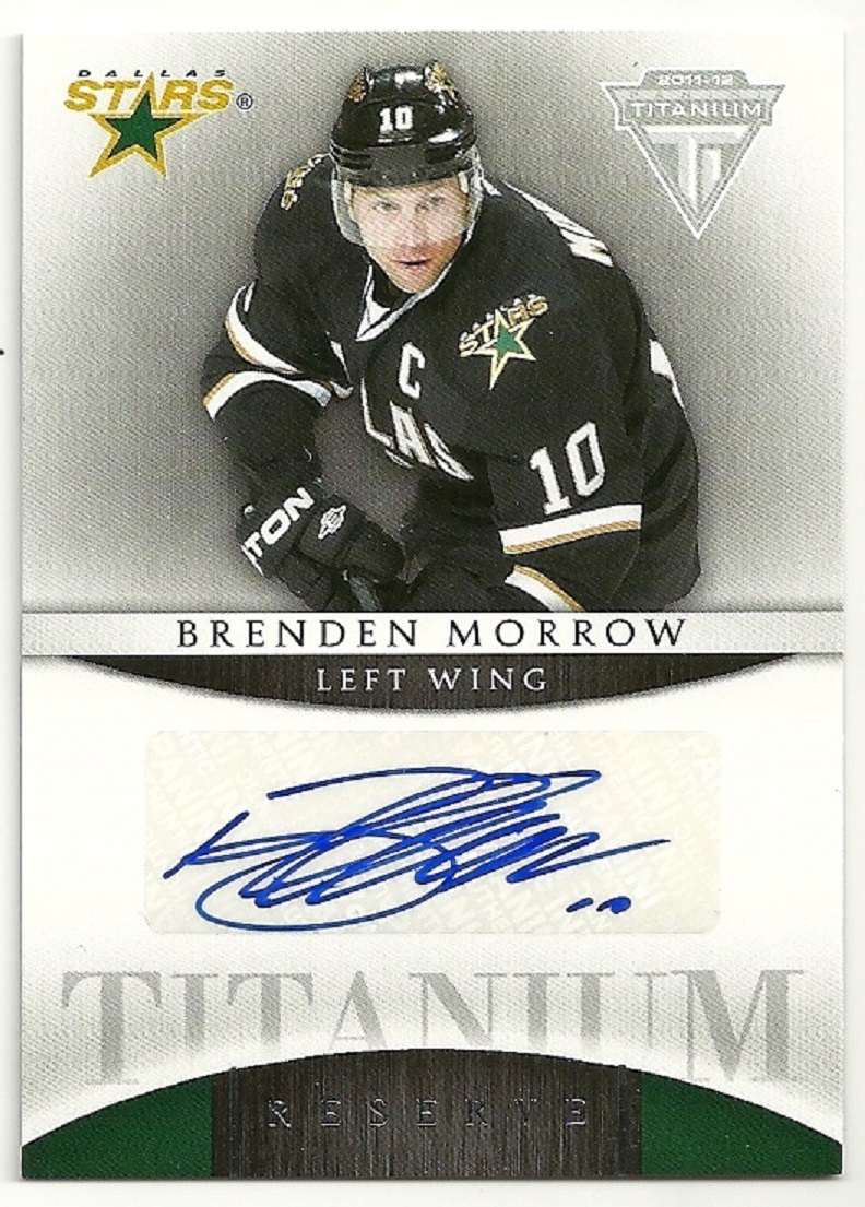 2011-12 Panini Titanium Reserve Autographs #9 Brenden Morrow (image for) 2011-12 Panini Titanium Reserve Autographs #9 Brenden Morrow