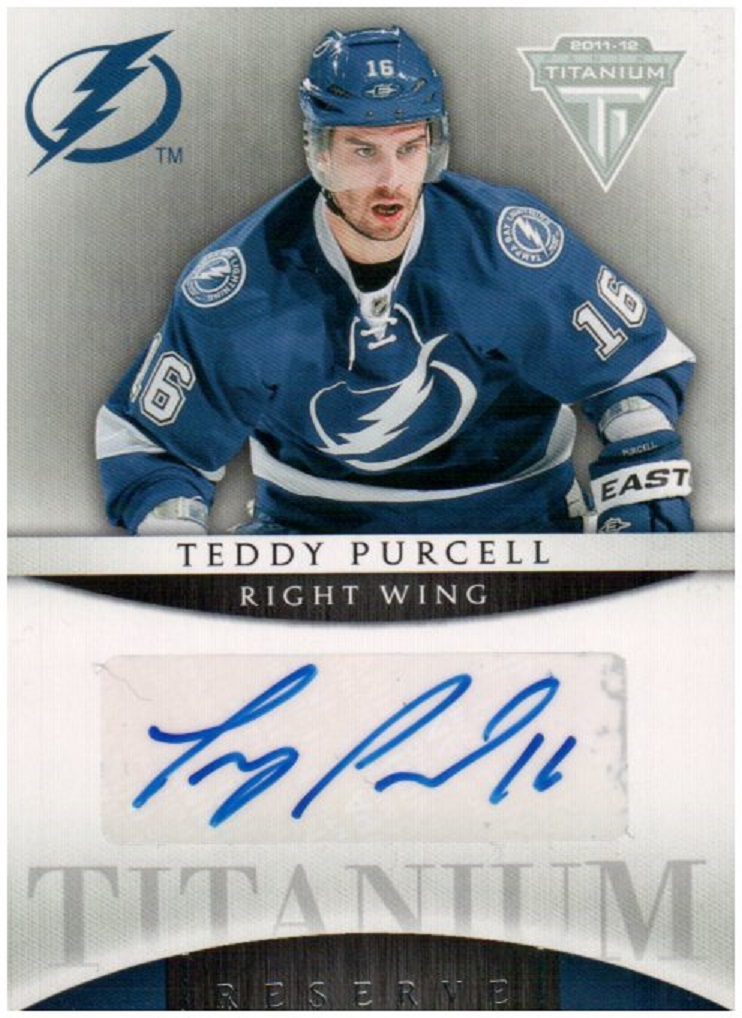 2011-12 Panini Titanium Reserve Autographs #46 Teddy Purcell (image for) 2011-12 Panini Titanium Reserve Autographs #46 Teddy Purcell
