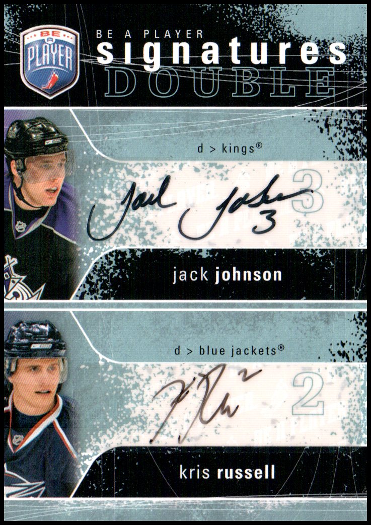 (image for) 2007-08 Be A Player Signatures Duals #2SJR Jack Johnson