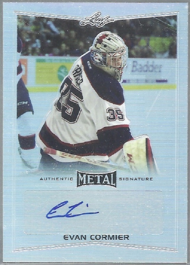 2015-16 Leaf Metal #BAEC2 Evan Cormier AUTO (image for) 2015-16 Leaf Metal #BAEC2 Evan Cormier AUTO
