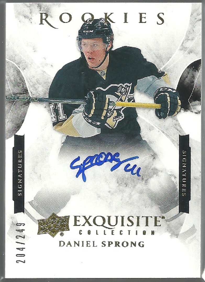 2015-16 Exquisite Collection Rookie Previews Daniel Sprong (image for) 2015-16 Exquisite Collection Rookie Previews Daniel Sprong