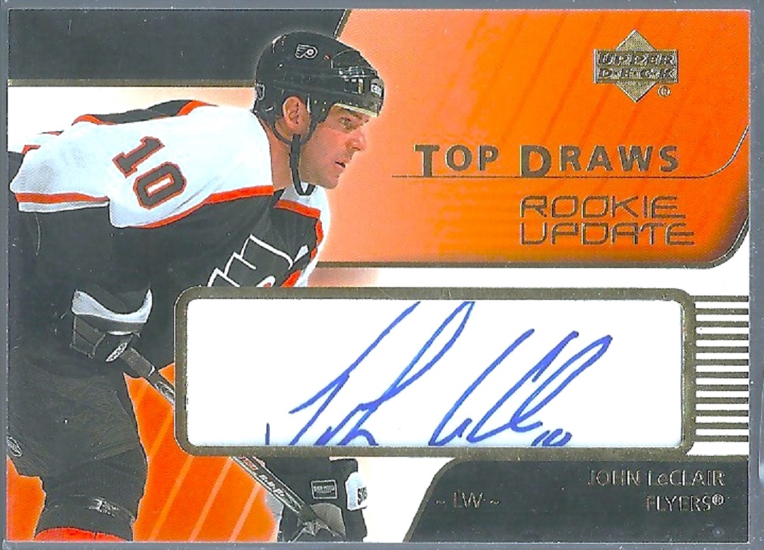 2003-04 Upper Deck Rookie Update Top Draws #TD16 John LeClair (image for) 2003-04 Upper Deck Rookie Update Top Draws #TD16 John LeClair